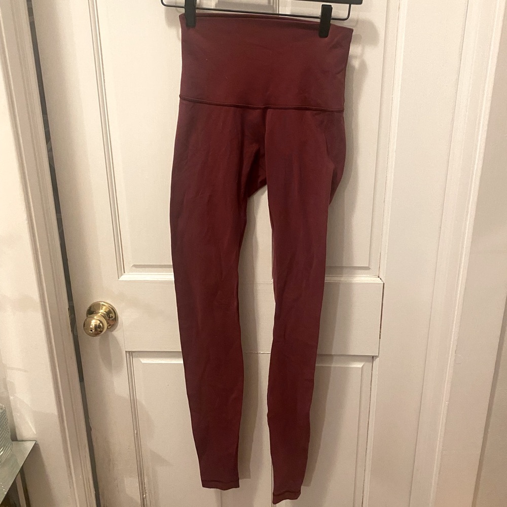Lululemon Maroon/Burgundy vintage leggings